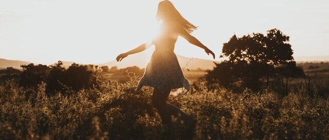 woman in field